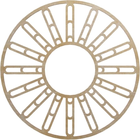 Ekena Millwork Hale Wood Fretwork Pierced Ceiling Medallion, Birch, 26"OD x 9 1/2"ID x 1/4"T CMWP26X26X0250HHBI